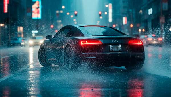 Как безопасно ездить в дождь когда лысая резина